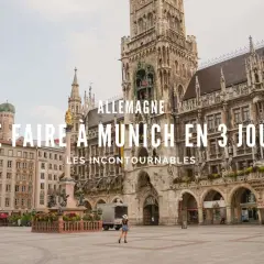 La Marienplatz à Munich, Allemagne, avec le Nouvel Hôtel de Ville. Un guide pour découvrir les incontournables de Munich en 3 jours.