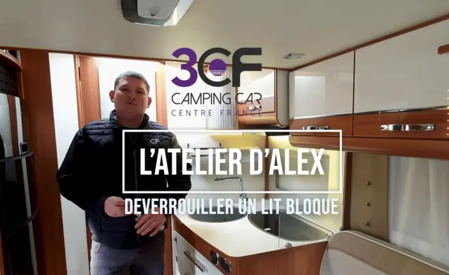 Lit pavillon bloqué - Débloquez-le sans risque (camping-car)